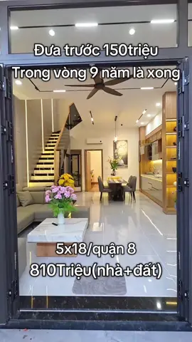 Nhà quận 8/ 810triệu(full)/sổ hồng riêng/hỗ trợ góp