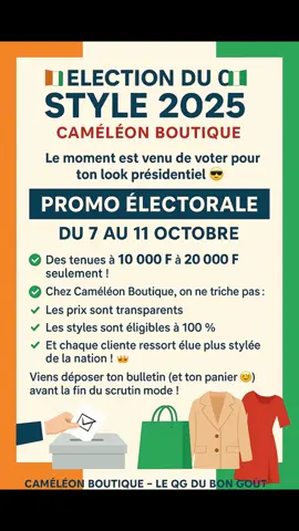 Viens déposer ton bulletin ( panier) 🧺 chez caméléon boutique, ici on ne triche pas les prix et les styles sont éligibles à 100% 😊🥰#OOTD #lookalike #cotedivoire🇨🇮 #modestfashion #abidjan225🇨🇮 