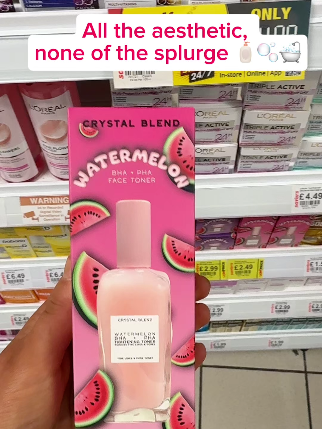 Can you believe this skincare range is just £2.99 each? 🍉 #crystalblend #savvyswaps #skincare #savers #savershaul