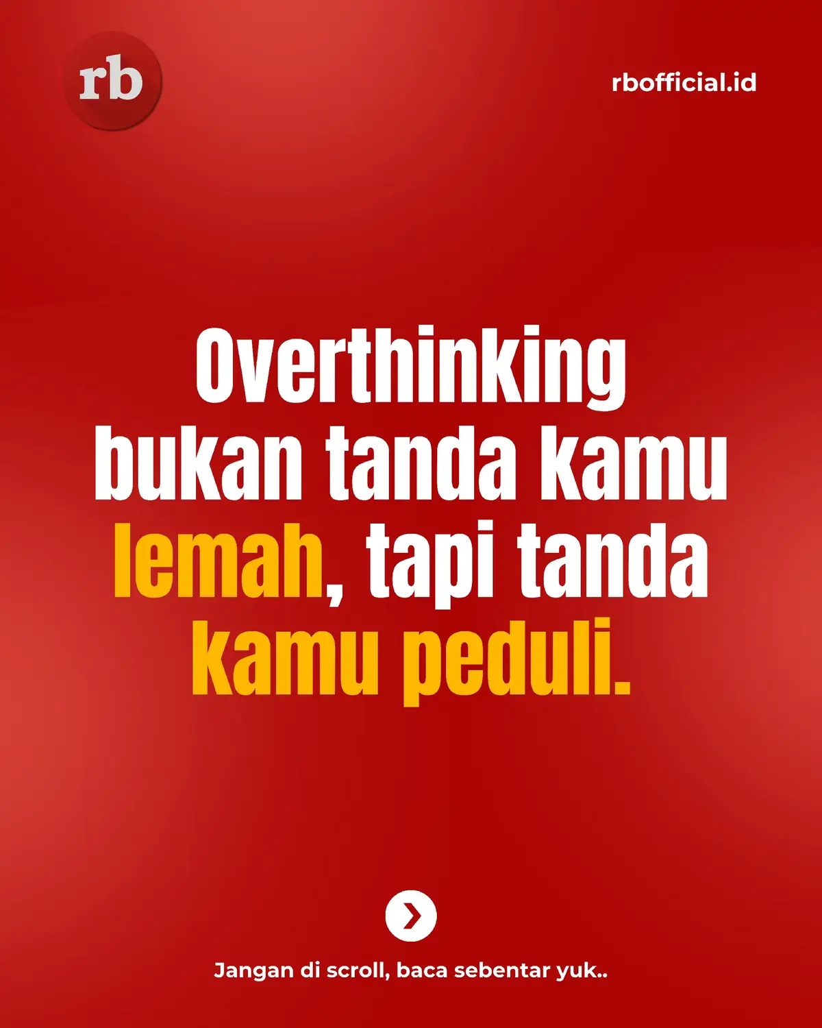Kadang kamu mikir terlalu jauh bukan karena lemah, tapi karena kamu peduli banget sama hasilnya. Cuma jangan lupa peduli boleh, tapi jangan sampe nyakitin diri sendiri. #overthinking #selfgrowth #MentalHealth #fyp #relatebanget