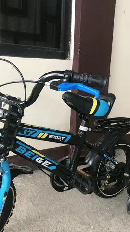 Beige bicycle kids bike for kids with side wheels size 12/16/18 inch for 2-9 year old #tiktokaffilate #fyp #bike #bicycle #beige 