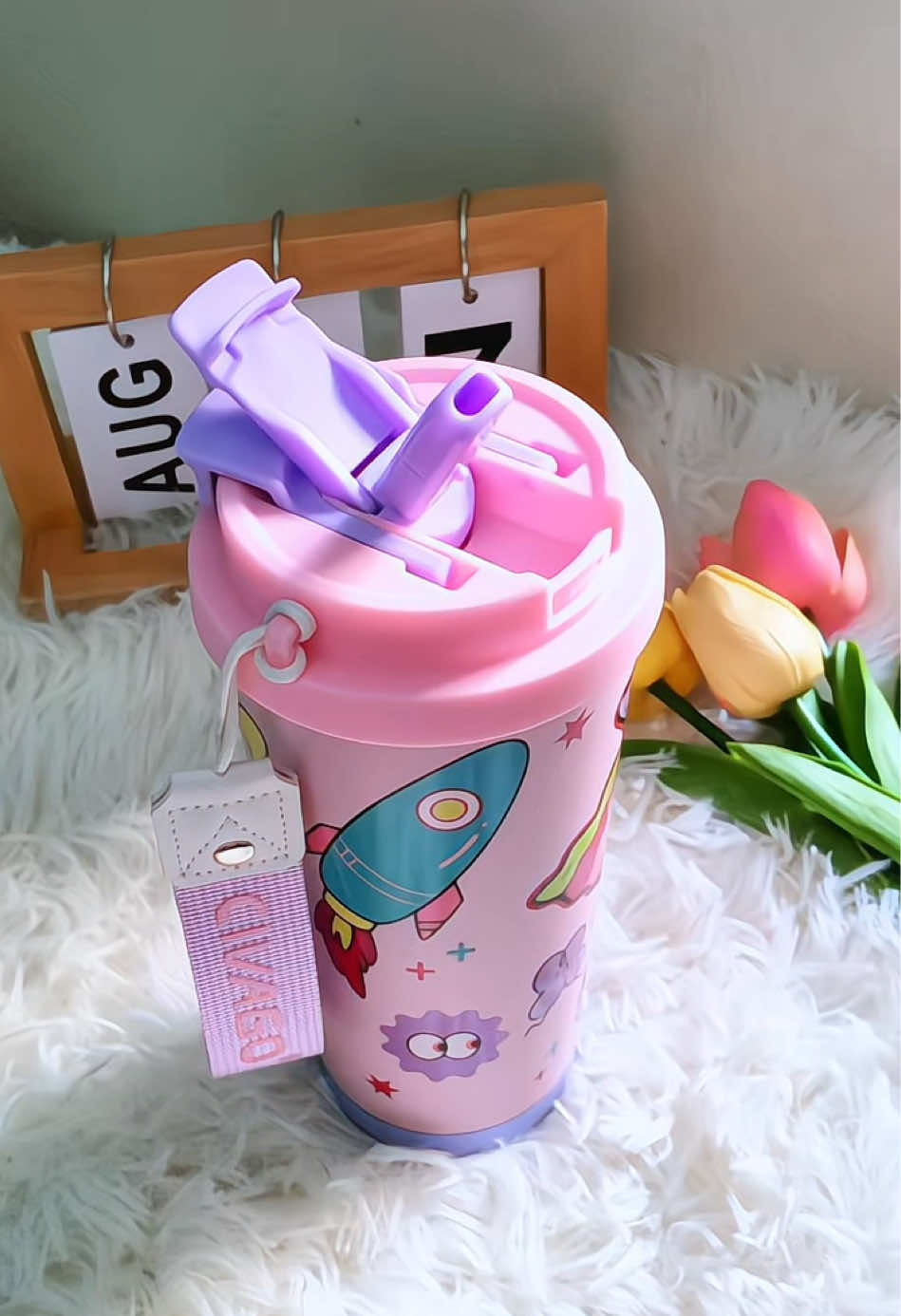 Civago 17 oz.แก้วน้ำเก็บอุณหภูมิเคลือบเซรามิก ตกแต่งด้วยตวัการตูนน่ารักกก 🦑🚀🌟✨#แก้วเก็บอุณหภูมิ #แก้วเก็บความเย็น #แก้วเคลือบเซรามิก #pyfツ #เทรนวันนี้😍 