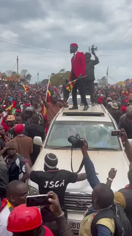 Stop over while heading to the rally in kasanda #peoplepowerourpower #bobiwineforlife #nationalunityplatform #protestvote2026 #ugandaempya 