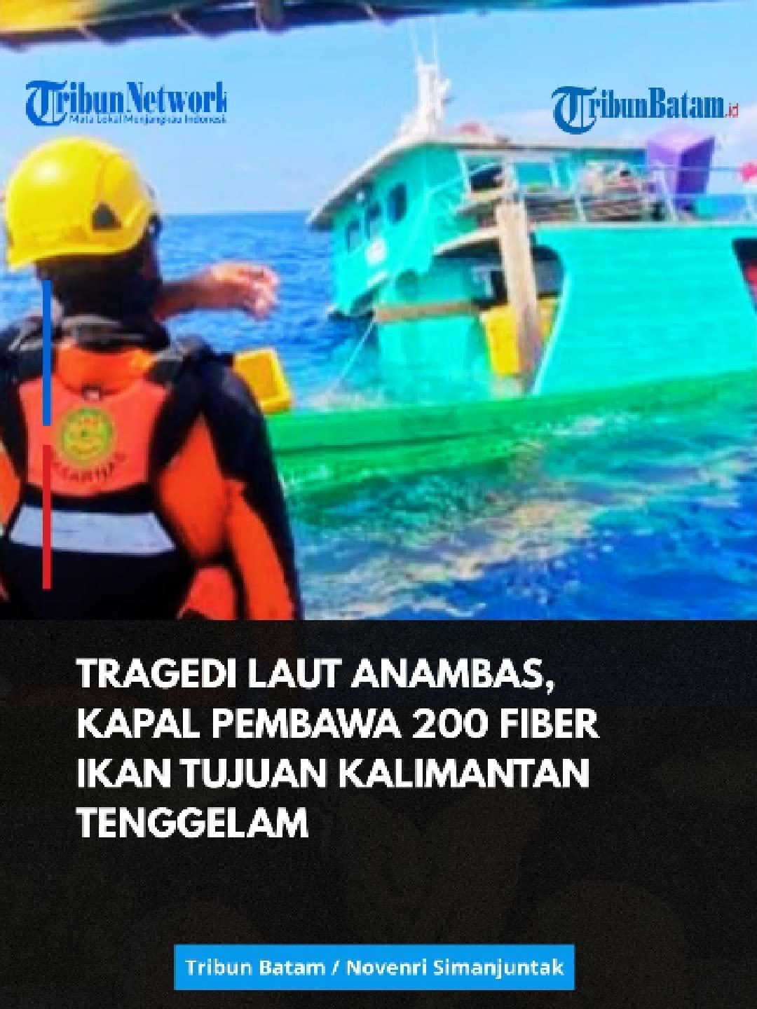 Kapal Motor (KM) Selat Meranti tenggelam di perairan Mentalak, Kecamatan Siantan Timur, Kabupaten Kepulauan Anambas, Provinsi Kepri, Selasa (7/10/2025) dini hari. Insiden kapal tenggelam di Anambas ini terjadi sekira pukul 04.00 WIB. Kapal awalnya bertolak dari Tarempa, Anambas untuk berangkat menuju Kalimantan. Kapal tersebut memuat ratusan fiber ikan basah yang siap dibawa ke Kalimantan. Peristiwa ini pun dibenarkan oleh Kepala Pos Basarnas Anambas, Dwianto Bima Satria saat dikonfirmasi Tribunbatam.id. 