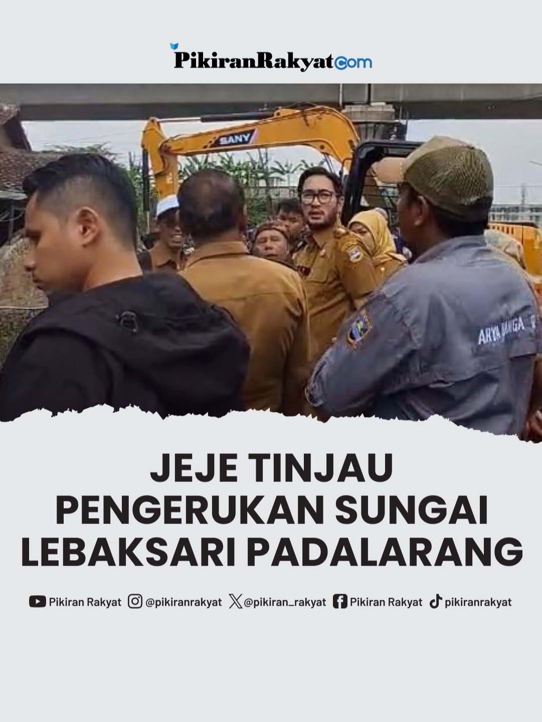 Bupati Bandung Barat, Jeje Ritchie Ismail, didampingi Pelaksana Tugas (Plt) Dinas Pekerjaan Umum dan Tata Ruang (PUTR) Kabupaten Bandung Barat, Aan Sopian, meninjau langsung proses pengerukan Sungai Lebaksari di Kampung Lebaksari RT 01/02, Desa Mekarsari, Kecamatan Ngamprah, tepat di bawah underpass Padalarang, pada Senin (7/10/2025). . Dalam kesempatan tersebut, Jeje Ritchie Ismail mengatakan bahwa pengerukan ini merupakan bagian dari upaya serius Pemerintah Kabupaten (Pemkab) Bandung Barat untuk mengatasi masalah banjir yang kerap melanda kawasan tersebut setiap musim hujan. . “Kami turun langsung melihat pengerukan di kawasan underpass Padalarang ini, karena setiap musim hujan kawasan ini menjadi sumber banjir yang dapat merugikan warga setempat, 