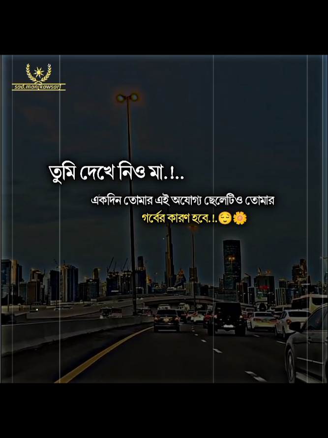 তুমি দেখে নিও মা একদিন এই অযোগ্য ছেলেটিও তোমার গর্বের কারণ হবে.!.😌🌼#foryou #trending #viral #tiktok #fyp 