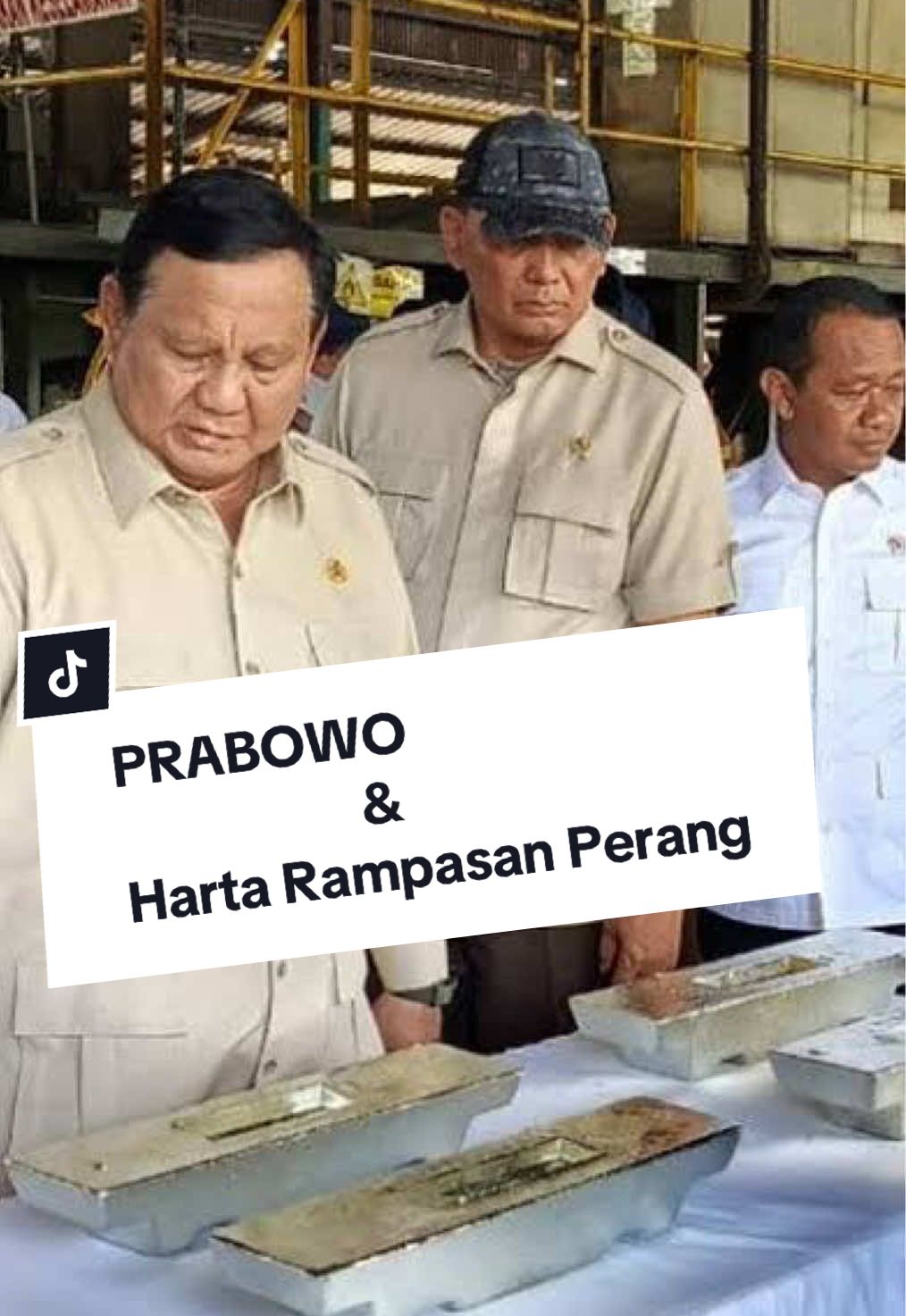 Prabowo dan Harta Rampasan Perang Dulu dihina buzzer, kini terbukti siapa musuh sesungguhnya. Dari balik tambang ilegal hingga rampasan aset PT Timah — inilah perang senyap yang dimenangkan tanpa suara. Jangan biarkan Prabowo sendirian, mari berdiri di barisan rakyat. #Prabowo #KPK #PerampasanAset # PTTimah #AntiKorupsi #BersamaPrabowo  