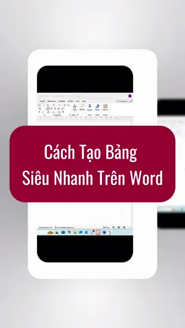 Cách tạo bảng siêu nhanh trên Word #Phimtathayexcel #phimtattinhoc #phimtatexcel #meotinhoc #cachtaobangword 