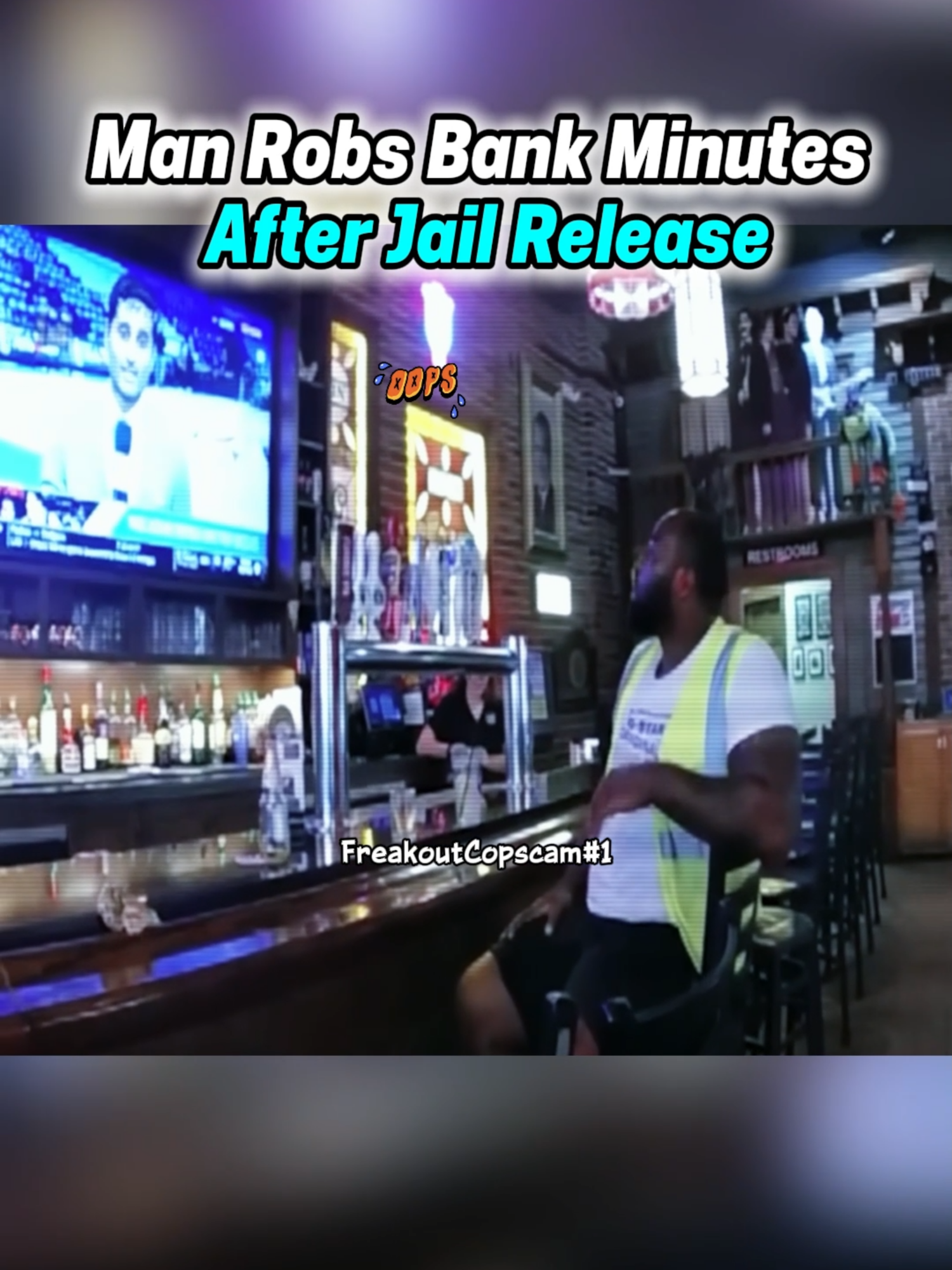 Man Robs Bank Minutes After Jail Release #cops #copsoftiktok #police #policeoftiktok #bodycam #foryoupage #videoviralitiktok #karen #untoldstories #policechase #cop #breakingnews