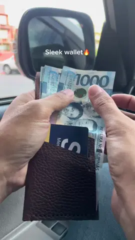 Pure leather minimalist wallet #wallet #leatherwallet #walletformen 