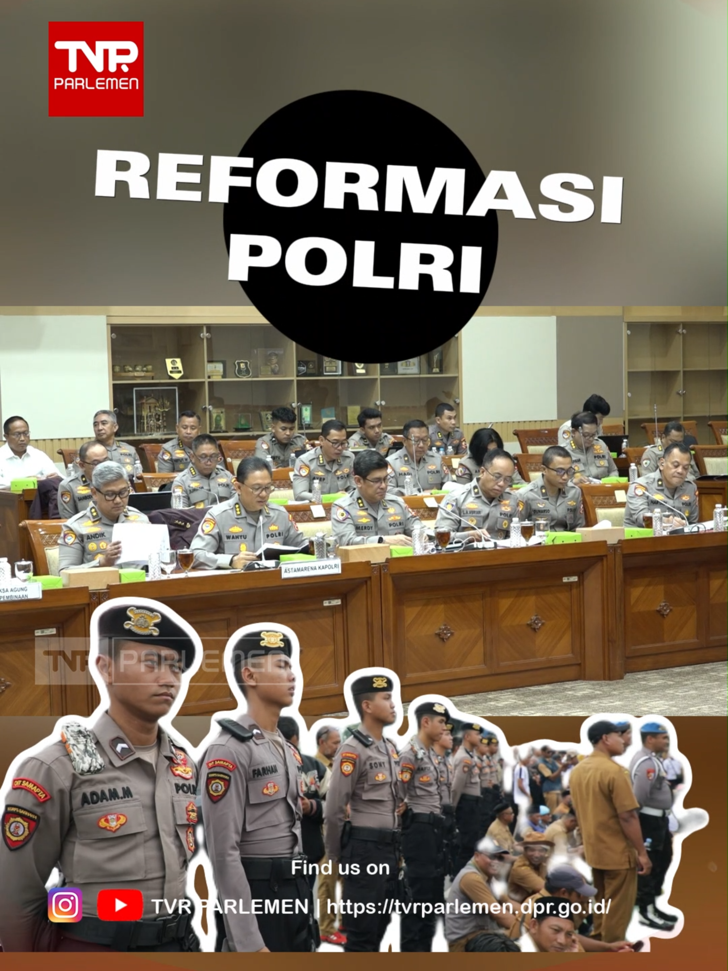 Salah satu tuntutan 17+8 dalam aksi demonstrasi beberapa bulan yang lalu adalah Reformasi Polri. Maka DPR RI menindaklanjuti tuntutan ini dan mendorong Polri untuk melakukan Reformasi. Informasi selengkapnya, simak di Youtube TVR Parlemen ya!!! #17+8 #tuntutan #reformasipolri #dpr #dprri #fyp