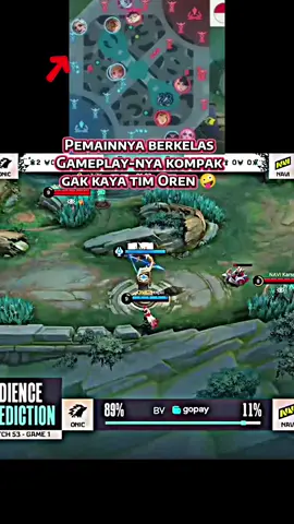 Onic kompak banget gameplay-nya dan pemainnya berkelas, gak kaya tim Oren 🤪  #NEXTJagoanMabar #MLBBNEXT2025 #onic #rrqhoshi 