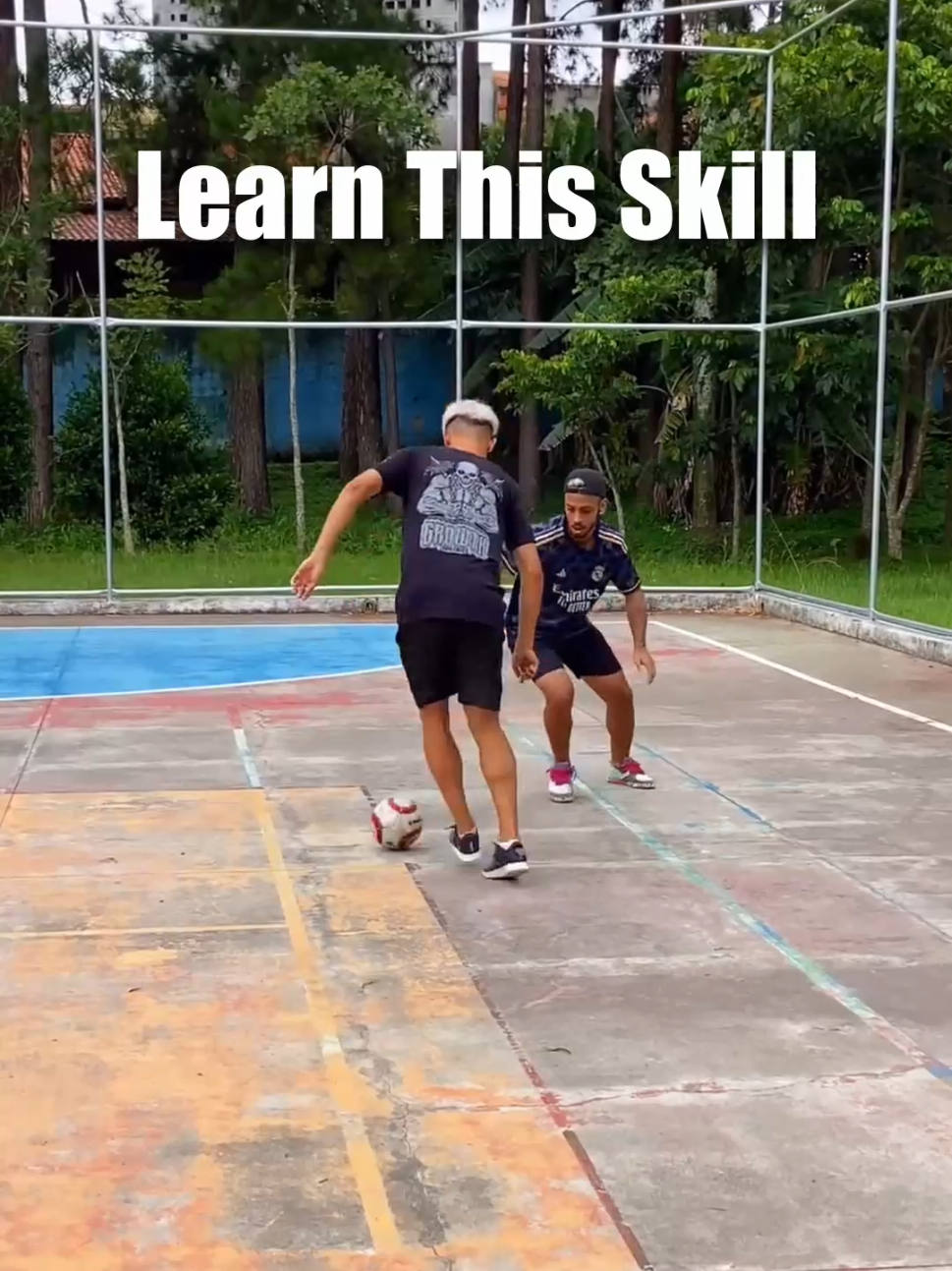Learn simple trap vturn skill  #footballskills  #soccerskills
