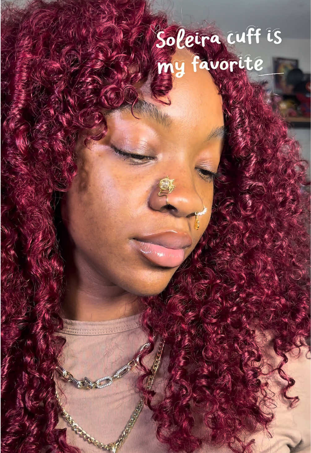 @Paige LeGrande has the best NOSE CUFFS😩💛 #nosecuffs #earthyjewelry #nosejewlery #earthyblackgirl #awoosworld 