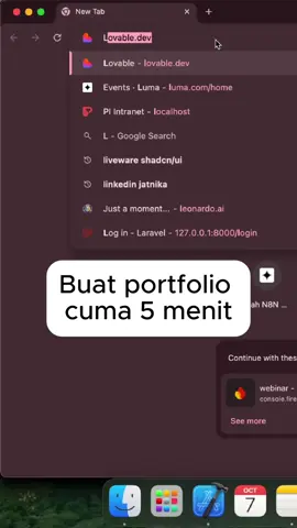 Mudah sekali bikin portfolio #aicommunity #programmer #vibecoding #ai 