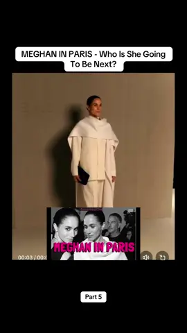 MEGHAN IN PARIS - Who Is She Going To Be Next?#usa #meghan #viral #paris #royal 