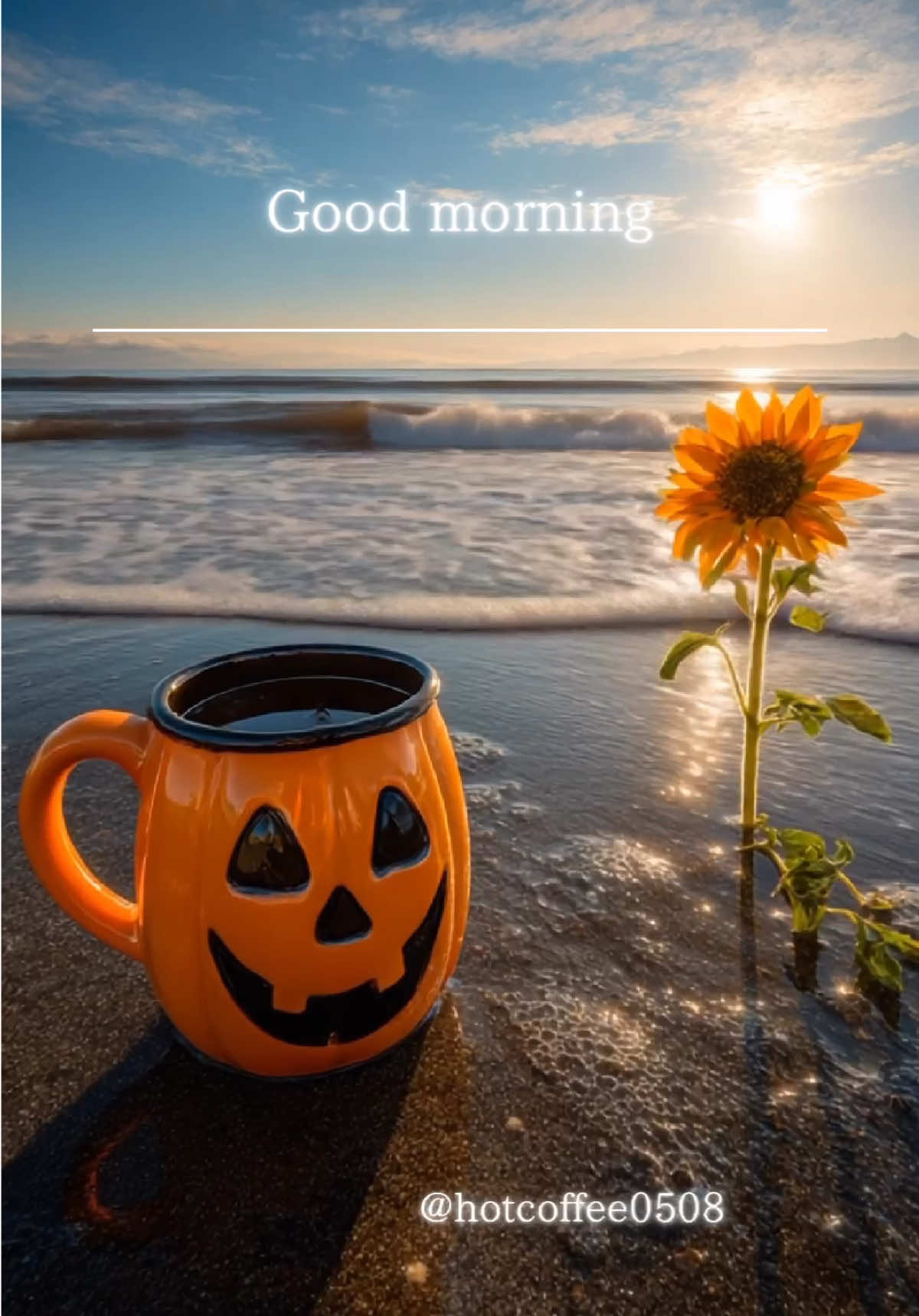 Good morning🎃🌻 . . #calm #nature #halloween #trending #usa 