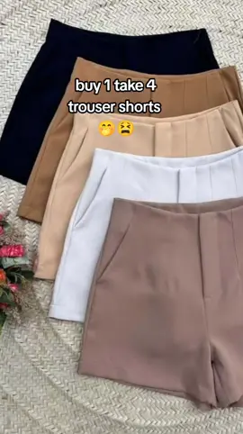 buy 1 take 4 trouser shorts  #trousershorts #shortsforwomen #highwaistshort #shortrecommendation 