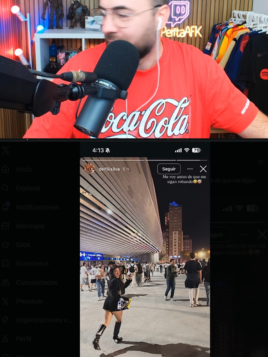 A ESTA MUJER LE ROBAN EN EL BERNABEU