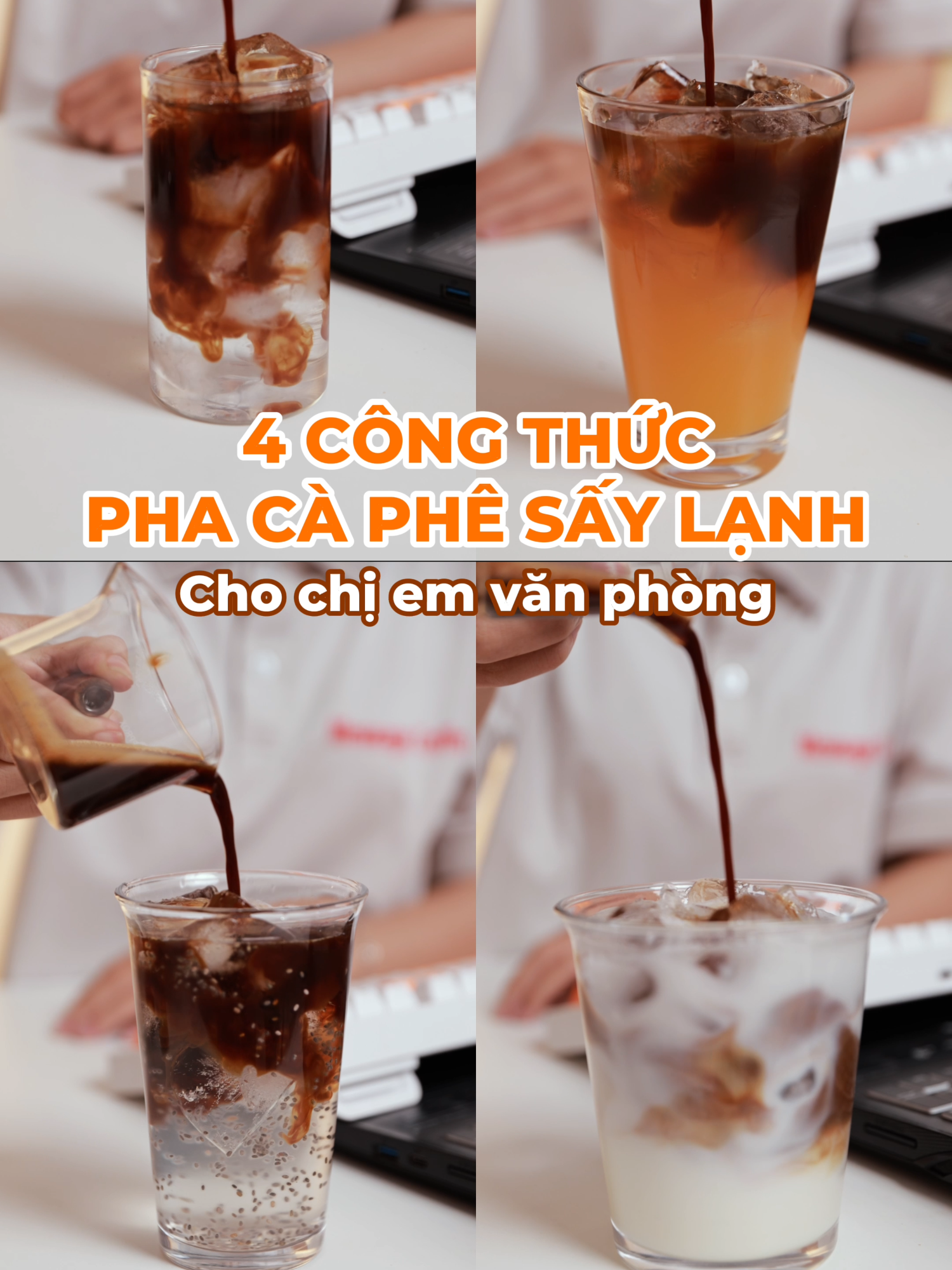 4 CÔNG THỨC pha Cà Phê Sấy Lạnh siêu ngon - siêu tiết kiệm - dễ thực hiện cho dân văn phòng!!! #messagecoffee #caphenguyenchat #caphesaylanh #caphedacsan