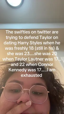 The mental gymnastics they’re doing to justify a full on 22yr old with a 17yr old in high school as if they’d have ANYTHING in common is absolutely insane to me. What does someone in highscool have that she, a full grown rich woman, needs?? Weirdo cornball ass behavior to me. #harrystyles #taylorlautner #victim 