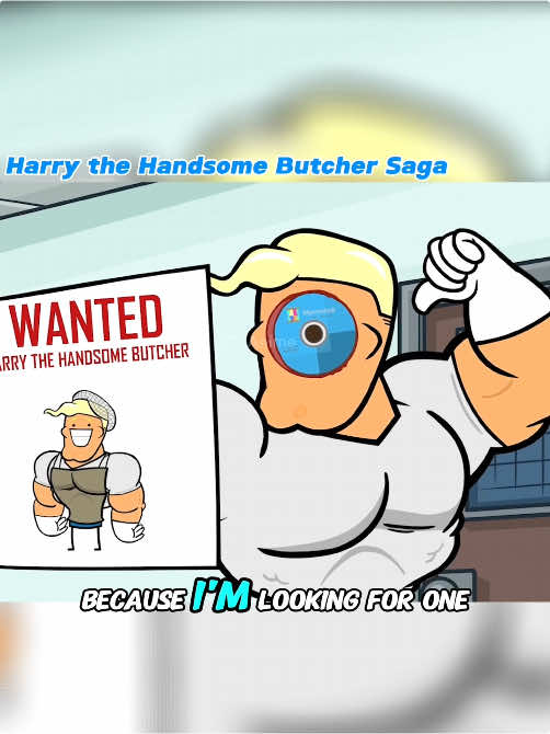 Harry the handsome butcher#foryou #fyp #fypシ゚viral #cartoon #usa 