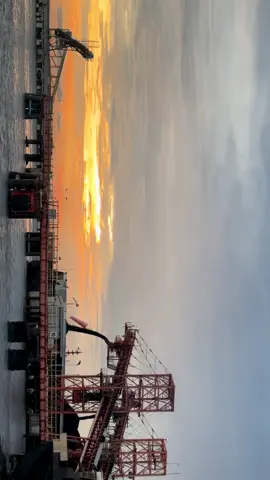 jetty gacor dengan sunsetnya😍#portbunatisitebib #sunsetvibes #jettybibbunati 