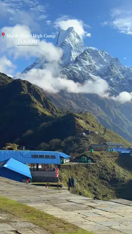 Mardi Himal High Camp (3,550 m)  #foryoupage #fyppppppppppppppppppppppp #mardihimaltrek🏔🇳🇵 #goviral #trending 