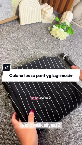 Celana nya nyaman polll bisa muat sampe bb 85kg 😍#celana #celanawanita #loosepants 