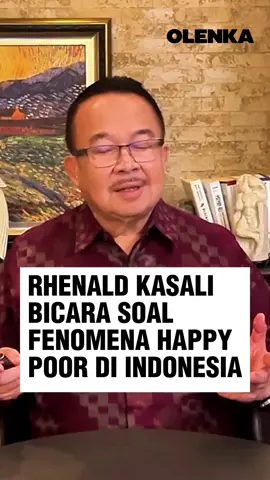 Akademisi sekaligus praktisi bisnis, Rhenald Kasali, membahas soal fenomena happy poor yang terjadi di tengah masyarakat Indonesia. Rhenald Kasali menjelaskan, fenomena happy poor menggambarkan kondisi masyarakat yang tetap menunjukkan sikap optimistis dan bahagia meskipun menghadapi tekanan situasi ekonomi yang menantang. Penjelasan tersebut didasarkan pada hasil survei Ipsos yang menunjukkan bahwa Indonesia merupakan negara dengan tingkat optimisme tertinggi di dunia di mana 90 persen penduduk merasa penuh harapan terhadap masa depan. Persentase tersebut jauh melampaui rata-rata global sebesar 71 persen sekaligus menempatkan Indonesia di posisi teratas dalam daftar negara paling optimistis di dunia mengalahkan negara-negara maju seperti Jerman, Jepang, hingga Singapura. #RhenaldKasali #HappyPoor