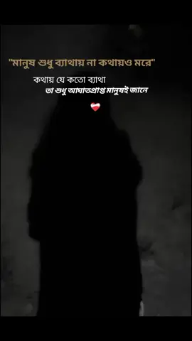 মানুষ শুধু ব্যাথায় না কথায়ও মরে❤️‍🩹🥀#lyrics #foryou #trending #viral 