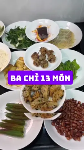 Ba chỉ 13 món. Chị em lưu lại và áp dụng cho những ngày cuối tháng nha #giamcan #giammo #nhinangiandoan #mebim2025 #dinhduong 