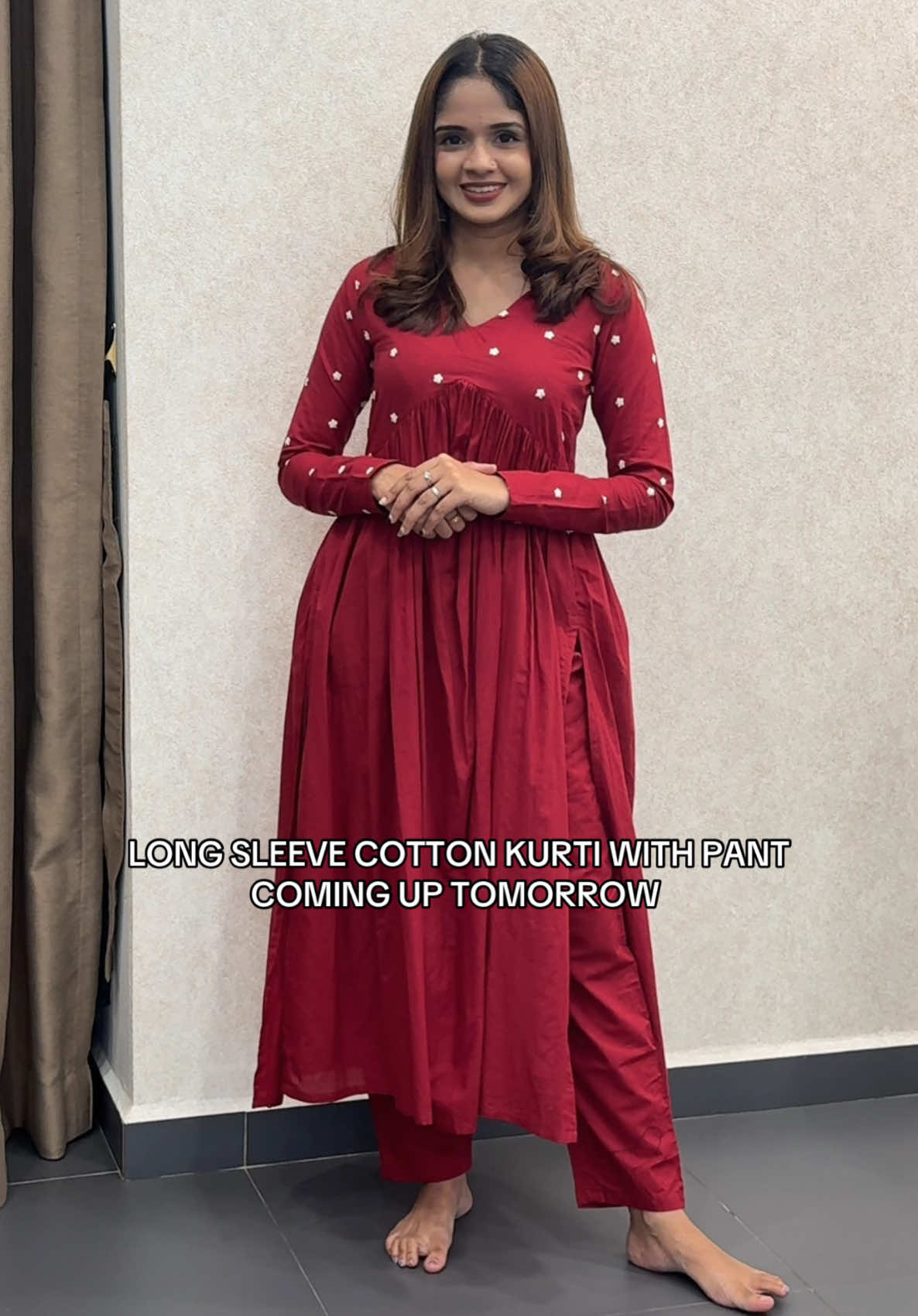 You asked, we heard!  Our Long Sleeve Cotton Kurti with Pant collection is on the way, just for you! Stay tuned, beauties! 🛍️ #dkboutiquehq #boutiquesungaipetani #indianboutiquesungaipetani #dkboutiquesungaipetani #dkboutiquekedah 