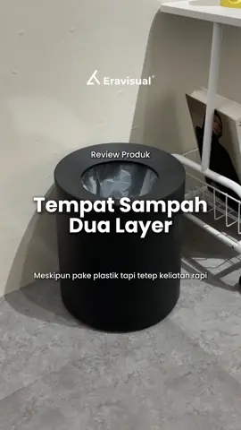 Tempat sampah yang udah 2 layer kaya gini tuh bisa bikin tetep keliatan minimalis dan rapi meskipun pake plastik sampah. #tempatsampah #tongsampah #tempatsampahaestetic #paydaysale #promoguncang1010 