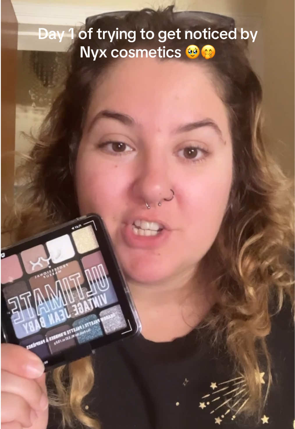 Day 1 of getting noticed by @NYX Professional Makeup 🤭 no worries I’m editing my vid rn and posting my first video soon :) #nyxcosmetics #day1 #dayone #makeupchallenge #beauty 