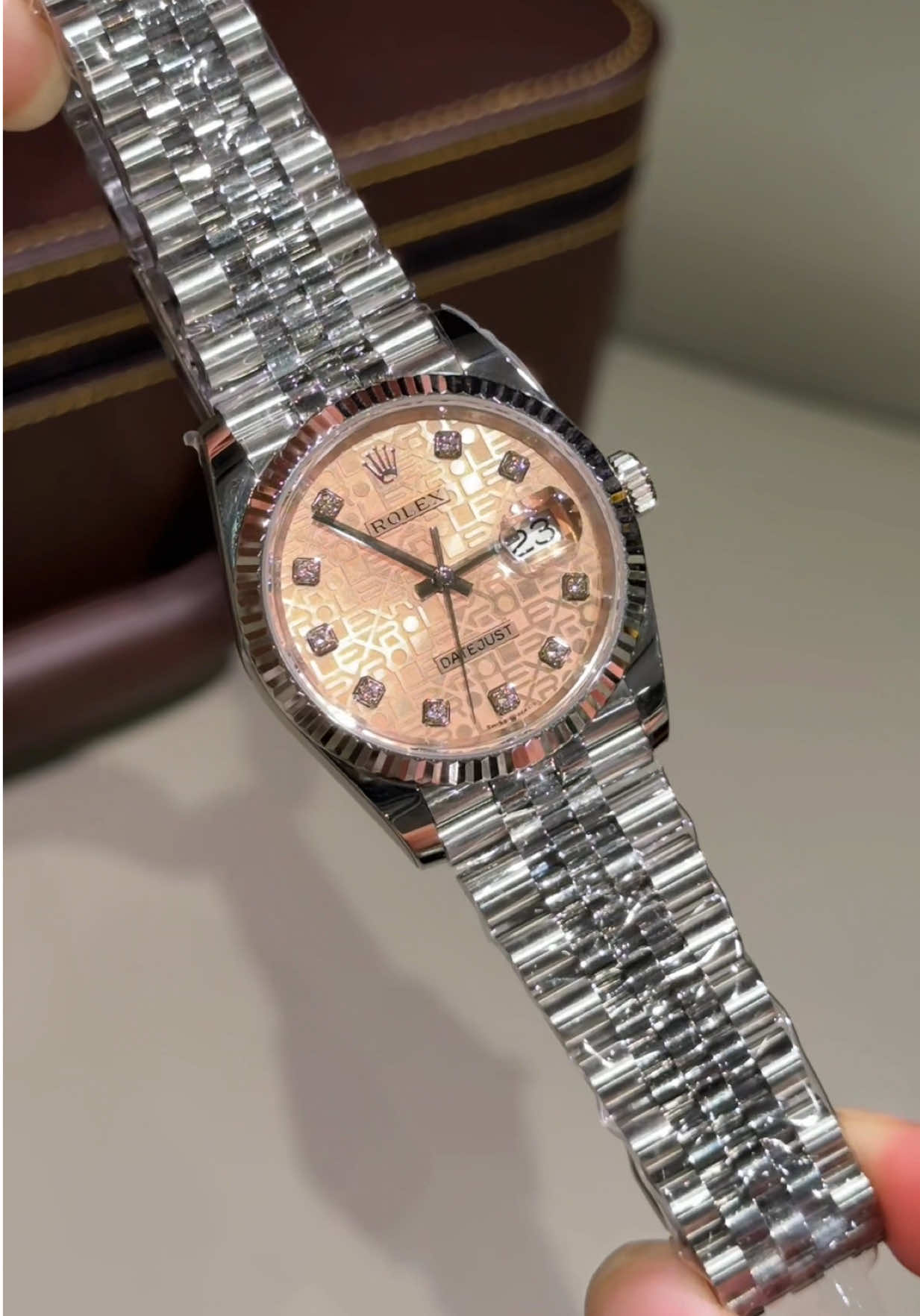 Hàng hiếm cập bến ! Datejust mặt số vi tính hồng #watch #dongho #ecowatch #viral #xh 