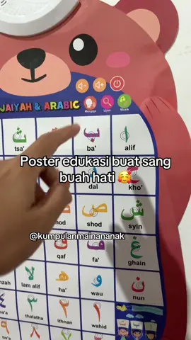 Jadilah madrasah pertama untuk anak kita 🥰#promo1010 #mainanviral #posteredukasi #posterdinding #fypage 