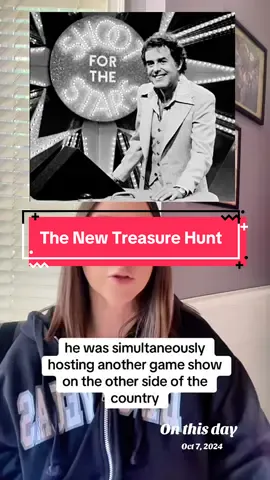 Were you a game show fan back in the day?  Do you remember The New Treasure Hunt? #classictv #genxmemories #History #TikTokLearningCampaign #gameshow 