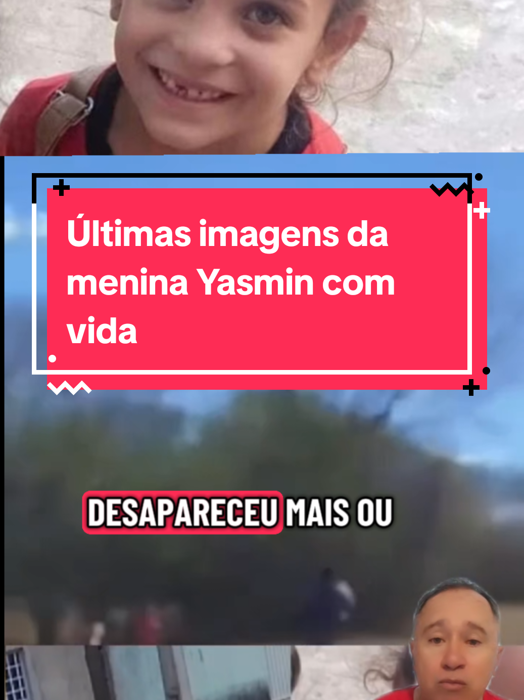 Veja as últimas imagens da menina Yasmin com vida antes de desaparecer no dia 5 de outubro. A polícia suspeita de três adolescentes e um adulto. 