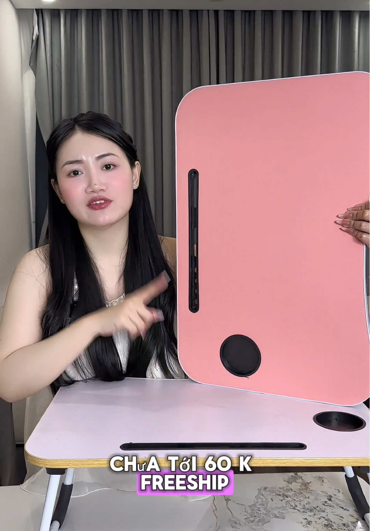 Rẻ quá luôn bàn gập gọn ngồi học ngồi ăn cơm đều được mà gọn tiện #hoangmymy #banhocgapgon #bangapgon 