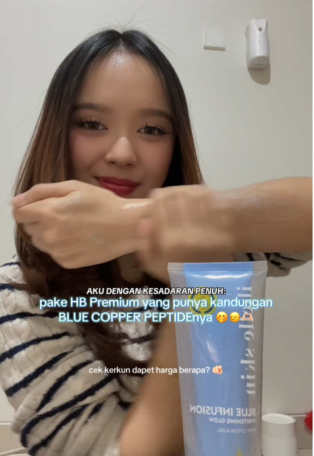 Gak bisa kayaknya minbel sehari aja gak pakai HB ini 😭🫵🏻 #ibelleskin #bodycare #promo #perawatanbadan #bluecopperpeptide 