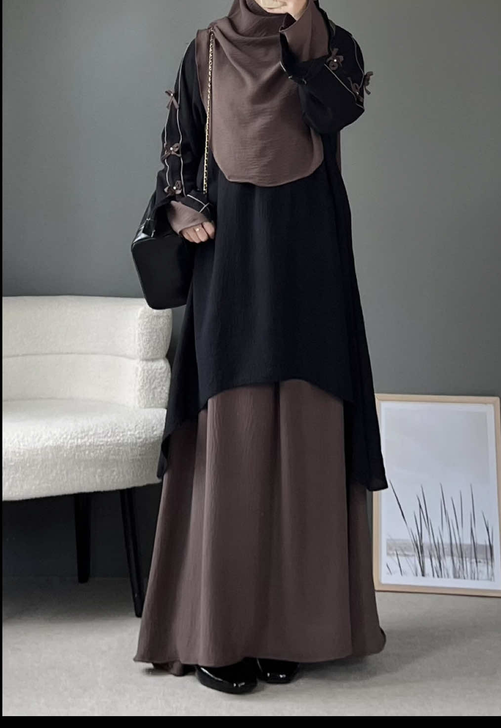 One set coquette 100ribuan 🤎 #oneset #tunik #onesetrok #rok #OOTD #ootdhijab #fyp 