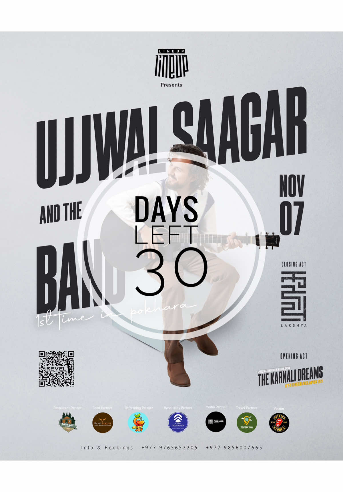 Our stories will continues on November 7! Ujjwal Saagar and the band live at Rolling Stones,Pokhara. For more details +9779765652205/9856007665
