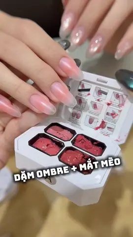 SƠN OMBRE + MẮT MÈO ÁNH TRĂNG TRẮNG KHÔNG NỀN XINGME #nail #sonmatmeo #sonmongtay #thanhvyedana #thanhvynail 