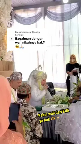 Membalas @Mantra bahagia pakai wali kepala KUA nyaa kak,kebetulan saya anak tunggal dan benar benar tidak tahu keberadaan keluarga dr ayah kandung saya jadi diizinkan pakai wali dari pihak KUA ya kak❤️#nikah #walinikah #anaktunggal #ayah #bahagia 