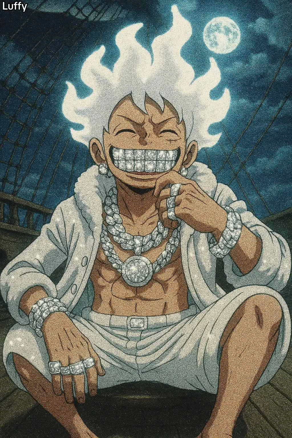 #aiart #anime #onepiece #icedout #grillz 