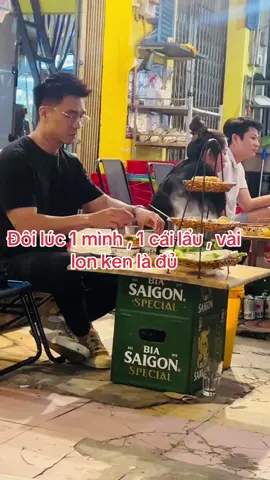 Anh khách suy mà cũng đẹp trai nửa … sao tui suy muốn báo Ca ghê …. #nhậuchillTanPhu #biakhonuong #chilltanphu #nhaukho 