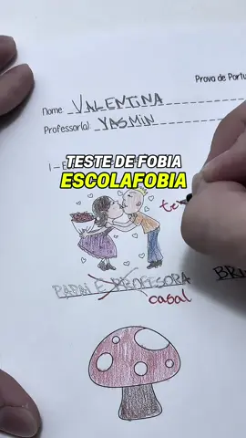 TESTE DE FOBIA / ESCOLAFOBIA / MEDO DA ESCOLA #teste #fobia #medo #escola #suspense 