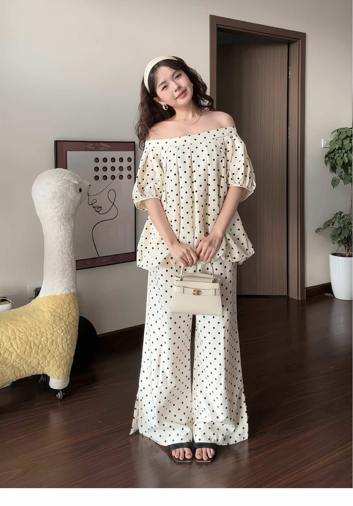 Cứ chấm bi là thích gòiii 🤣 #xuhuong #viral #fyp #outfit #dailyoutfits 