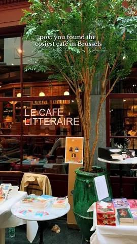 cosy place to read a book in rainy Brussels @Kawa Club #coffee #BookTok #brussels #belgium #fyp 